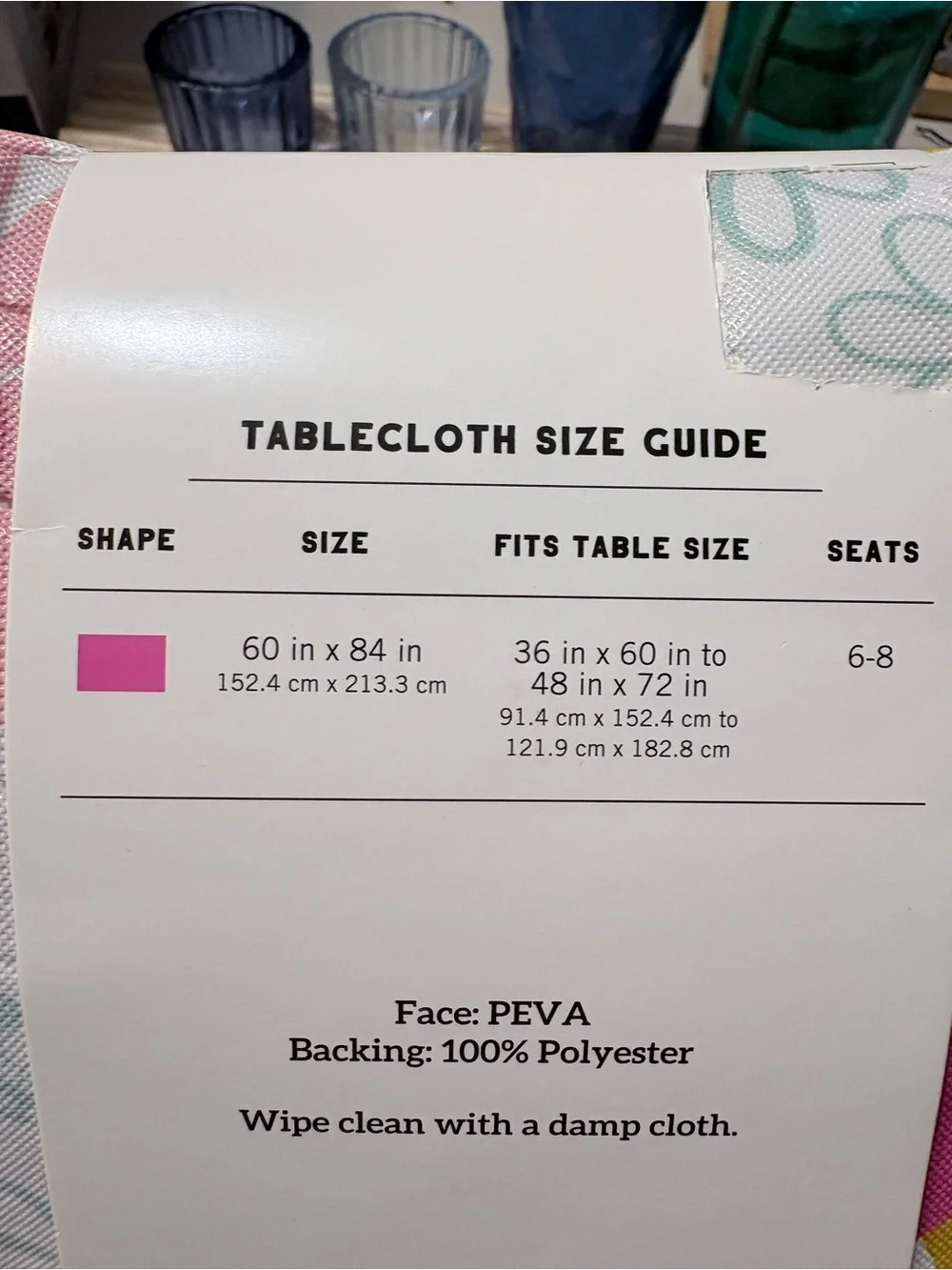 Dolly Parton PEVA tablecloth 60X84 floral Daisy party decor country music NWT
